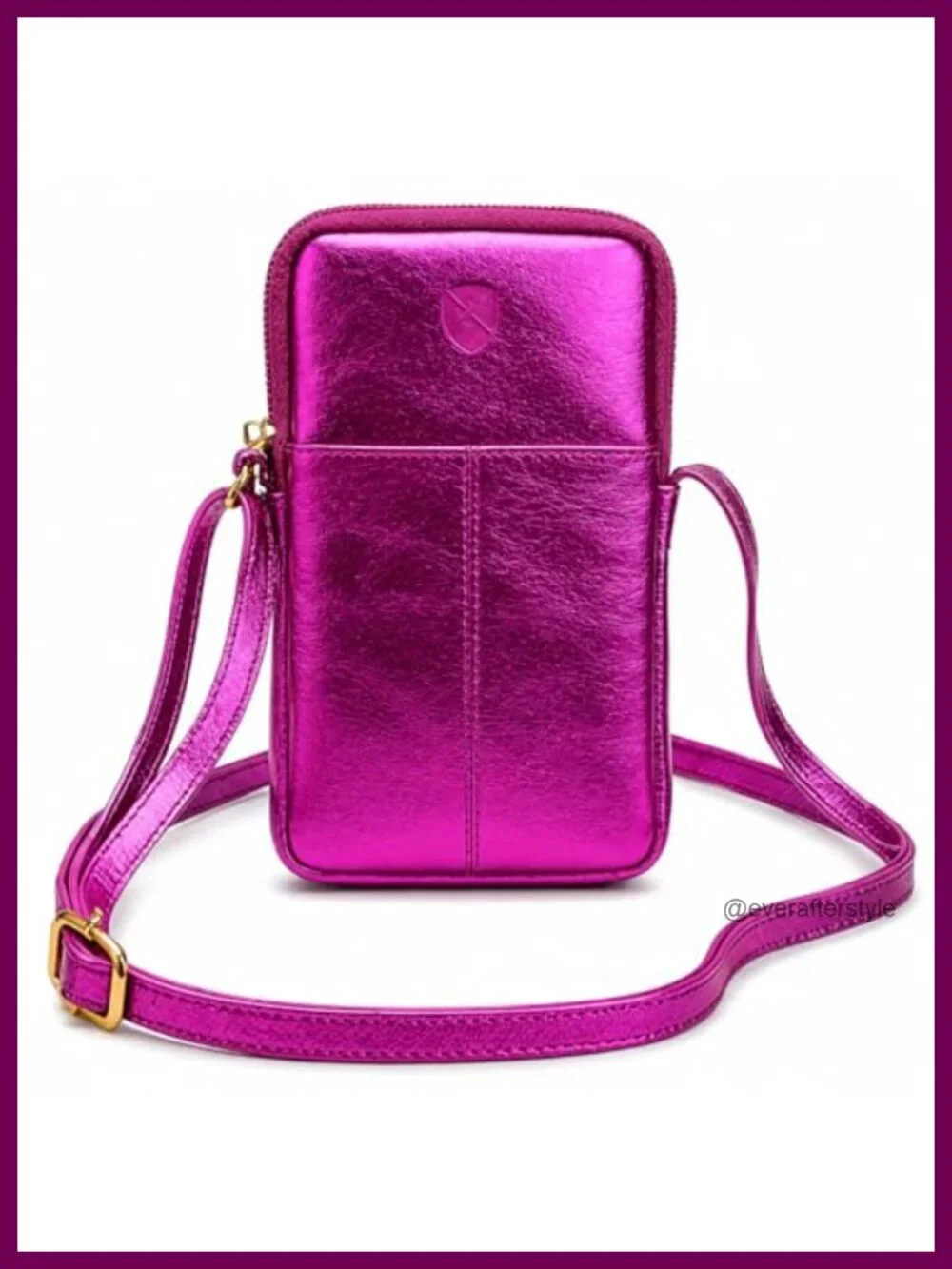 Genuine Leather Small Crossbody Bag for Women Cell Phone Purse RFID Wallet